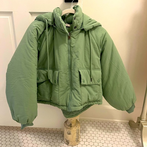 Urban outfitters hooded zip up puffer - Picture 1 of 2